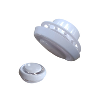 Diffuseur de plafond rond en plastique ABS de 4 pouces pour systèmes de ventilation