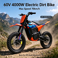 72V 7500W Otor Electric Dirt Bike 75KM/H High Speed Adult Off Road Electric Motocross Motorcycle