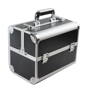 Caja <span class=keywords><strong>de</strong></span> Cosméticos Mekup <span class=keywords><strong>para</strong></span> Mujer, Bolsa <span class=keywords><strong>de</strong></span> Maquillaje <span class=keywords><strong>de</strong></span> Viaje con Cuatro Bandejas, Caja <span class=keywords><strong>de</strong></span> Almacenamiento <span class=keywords><strong>de</strong></span> Cosméticos con Cerradura <span class=keywords><strong>para</strong></span> Mujeres y <span class=keywords><strong>Niñas</strong></span> - Product Image 1