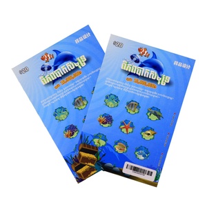 Design Online Hot Selling Pull Card Art Paper Digital Prinating Variable Data 3 <b>Window</b> Print Pull Tab Tickets - Product Image 6