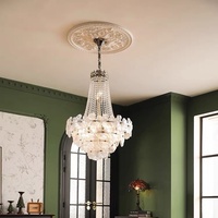 Nouveau lustre en cristal haut de gamme, élégant, vintage, de luxe, pour loft, escalier double hauteur, éclairage de salon