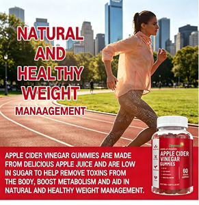Winstown Apple Cider Vinegar Gummies healthy weight management Vegan Gluten Free Weight Loss Digestive Dietary Supplement <b>gummy</b> - Product Image 5