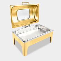 Équipement de restauration au prix d'usine, présentoir de buffet, chauffe-plats en acier inoxydable, réchaud à buffet