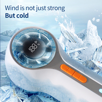 Nouveau ventilateur portable d'extérieur avec écran LED, affichage numérique, batterie rechargeable, compatible USB voiture, pliable, faible bruit, format de poche