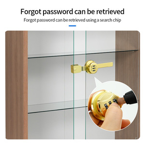 Mật khẩu mở khóa tủ kính Ổ khóa cửa kính trượt Ổ khóa cho các trường hợp hiển thị không cần phải khoan - Product Image 3