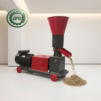 Nouvelle machine à granulés d'aliments pour animaux portable en aluminium JPD, pour volailles, poulets, oiseaux, poissons, 75-100 kg/h, facile à utiliser, livraison directe d'usine