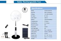 Ventilateur solaire oscillant rechargeable pour boîte en carton ondulé, ventilateur de sol solaire, ventilateur solaire - Sélection des éditeurs