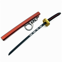 Porte-clés de Cosplay, accessoires thème Anime japonais, démon Slayer, Kimetsu no Yaiba, modèle d'arme, jouet Anime, cadeaux, livraison directe, 15CM