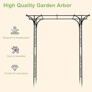 Arche <span class=keywords><strong>de</strong></span> jardin, support en acier, treillis, arche pour la décoration <span class=keywords><strong>de</strong></span> cérémonie <span class=keywords><strong>de</strong></span> mariage - Product Image 6