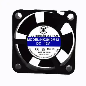 Hekang DC 12V hidrolik rulman soğutma fanı 30x30mm 3010 3D yazıcı için endüstriyel Fan