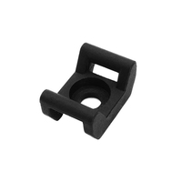 Pince de montage d'attache de câble en nylon pour fil plastique industriel noir solide fabrication OEM pince rapide pour profilé en aluminium