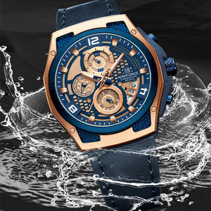 นาฬิกาควอตซ์ NAVIFORCE 8051 NF8051 ของแท้ แบรนด์ดัง พร้อมเข็มเรืองแสง กันน้ำ ดีไซน์ธุรกิจและแฟชั่น สำหรับผู้ชาย - Product Image 2