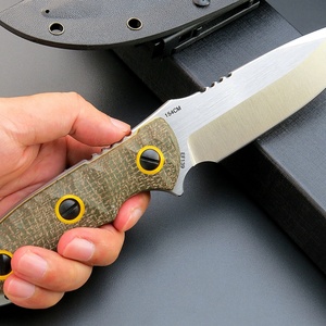 Couteau pliant portable HK en acier inoxydable, manche G10, 258 mm, pour camping, usage tactique, OEM personnalisable, découpe industrielle - Product Image 5