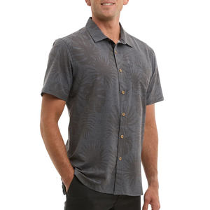 Camisa de pesca con capucha y botones de poliéster, con estampado de logotipo UV indígena, diseño de perla y mascarilla facial de pez rojo, de secado rápido, para otoño. - Product Image 2