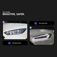 Ensemble de phares LED pour Ford Focus 2015-2017, feux de jour LED, clignotants dynamiques séquentiels, projecteur, phare au xénon