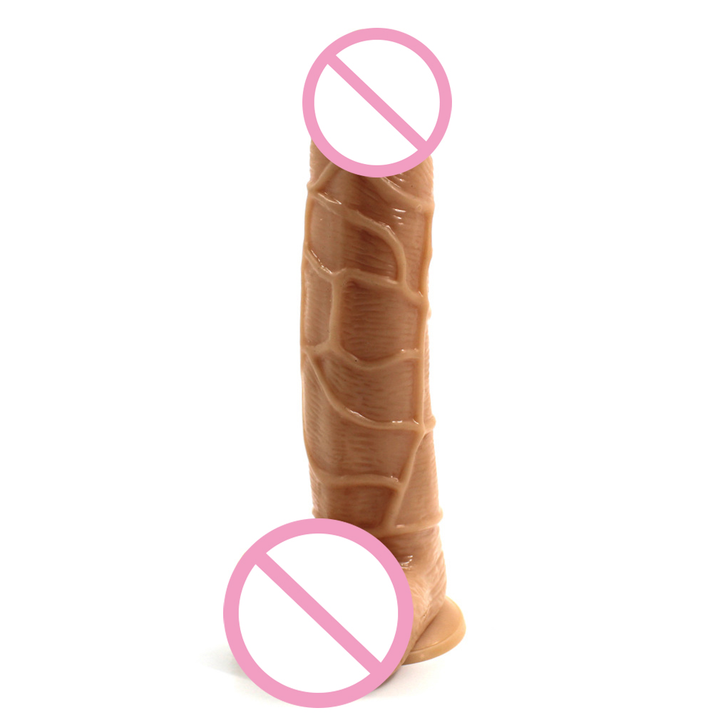 Heißer Verkaufs-Klassiker reden 7 Zoll TPEs realistischer Dildo-erwachsene Sexspielzeug-für Frauen an