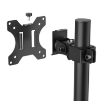 Support vertical pour moniteur à 2 écrans Support d'écran d'ordinateur Bras articulés pour moniteur Support pour double moniteur