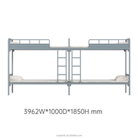 Lit superposé tout en acier, montage facile sans vis, taille personnalisée, simple, double, triple, quadruple, pour usine, école, dortoir, appartement, meubles