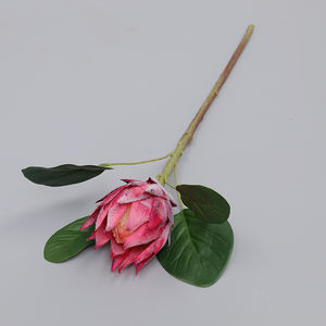 Protea-tallo Artificial de gran tamaño para decoración del hogar, ramo de plantas de boda con hojas, Tropical, Floral, <span class=keywords><strong>precio</strong></span> al por mayor - Product Image 6