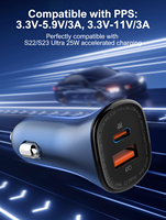 LDNIO C3 60W USB Chargeur rapide de voiture 6A Type C PD Dual Port Fast Charging Phone Car Socket Adapter Bulk Order Discounts Best Price