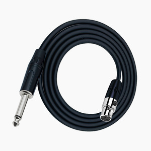 무산소 구리 도체 및 TPE 재킷이 있는 카메라 라이브 방송 사운드 카드 마이크용 6.35mm ~ Mini XLR 케이블 - Product Image 4