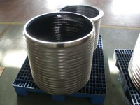Tambor de pantalla de presión de acero inoxidable para fabricación de pulpa de papel