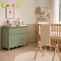 Commode bébé moderne en bois avec 3 tiroirs, armoire de rangement pour chambre de bébé