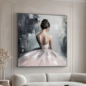 Stampa su Tela di <span class=keywords><strong>Ballerina</strong></span> Astratta, Arte Murale Moderna di Balletto - Product Image 1