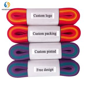 Hochwertige Schnürsenkel 9mm Breite Flache Schnürsenkel Zweifarbige Ersatz-Polyester-Sneaker Flache, individuell bedruckte Schnürsenkel - Product Image 6