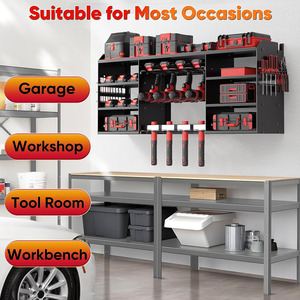 Mingtang wrokshop lưu trữ lớn giá nhà để xe treo tường công cụ điện tổ chức - Product Image 6