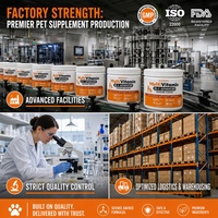 Waylemo Multivitamines à mâcher pour chiens et chats avec glucosamine, oméga 3 et probiotiques pour la santé des articulations et le soutien immunitaire quotidien