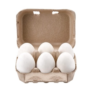 Ensemble de 20 cartons d'œufs colorés d'une demi-douzaine, cartons d'œufs en papier de pâte naturelle 6 pièces pour œufs de poule Plateau de rangement <span class=keywords><strong>réutilisable</strong></span> de 5 couleurs - Product Image 3