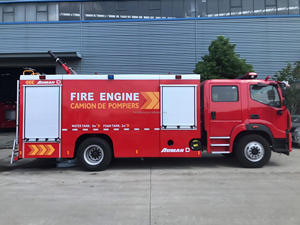 Camion de pompiers diesel 4x2 neuf avec pompe à eau haute pression et pompe à mousse pour la lutte contre les incendies, destiné aux brigades municipales - Product Image 4