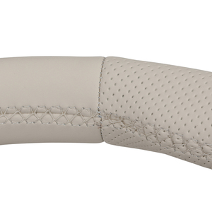 Volante de cuero completo blanco para <span class=keywords><strong>Mercedes</strong></span> Benz W204 W205 W206 W211 W212 W176 W213 <span class=keywords><strong>Cla</strong></span> W210 W124 C117 W177 W221 W222 S63 AMG - Product Image 6