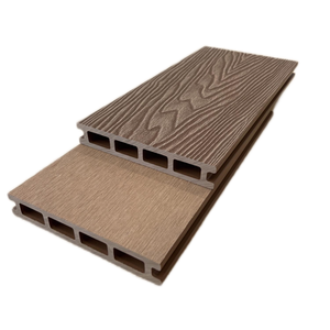 Tarima de Exterior Impermeable de Alta Calidad, Moderna, Ranurada y Hueca, de WPC, 140*25mm, Encastrable, para Terraza - Product Image 2