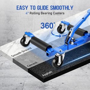 Elevador de patines de gato de Neumático Hidráulico de posicionamiento de vehículos pesados de fábrica con Pedal de trinquete 1250lbs - Product Image 3