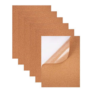 Vente en gros <span class=keywords><strong>de</strong></span> liège auto-adhésif taille A4 plaque <span class=keywords><strong>de</strong></span> support en liège adhésif à l'arrière écologique DlY adapté à la décoration murale bricolage - Product Image 1