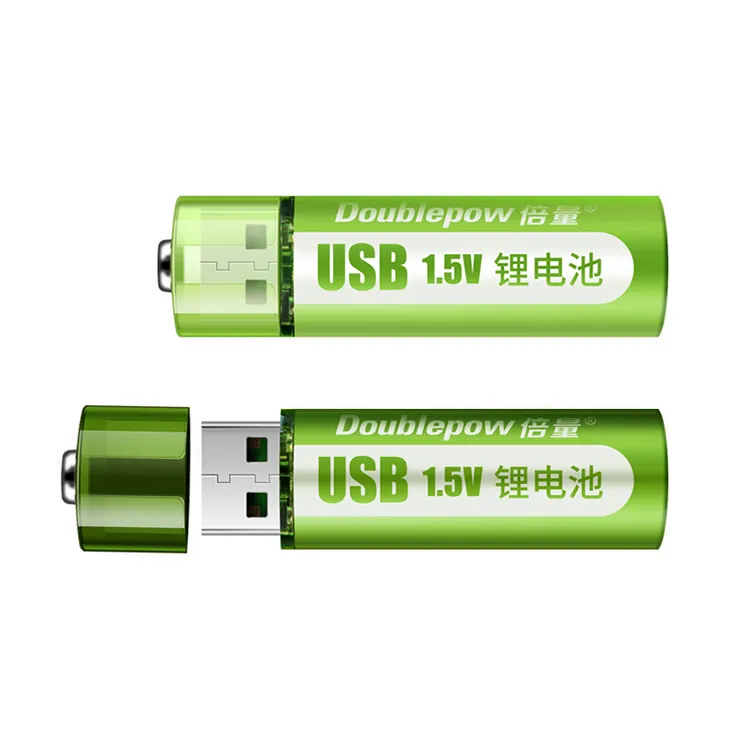 Produsen 1800mWh USB Cepat Pengisian 1.5V AA Lithium Ion Baterai Sel