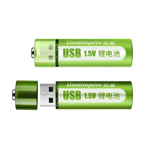 制造商1800mWh USB快速充电1.5V AA锂离子电池电池