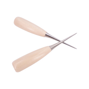Aiguille à coudre en cuir Tbone avec manche en bois pour outils de travail du cuir DIY - Product Image 2