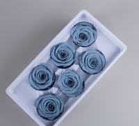 Roses préservées de qualité, véritable tête de fleur immortelle éternelle naturelle pour Noël, Saint-Valentin, Nouvel An