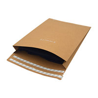 Pochette postale biodégradable écologique enveloppes pour colis d'affranchissement sacs d'expédition de vêtements enveloppe en papier kraft brun avec logo