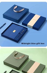 Cuadernos al por Mayor, Diarios, Libretas de Escritura, Cuaderno A5 de Cuero PU, Juego de Caja de Regalo con Logotipo Personalizado y Bolígrafo - Product Image 6