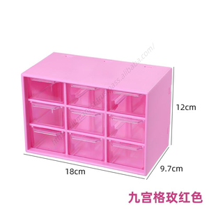 Organizador de Escritorio Multifuncional de Plástico con 9 Compartimentos para Piezas Pequeñas, Mini Contenedores, para Hogar, Oficina, Cosméticos, Venta al Por Mayor - Product Image 5