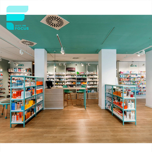 Meubles de magasin de pharmacie de détail, design d'intérieur de magasin médical, petits présentoirs d'angle en bois à vendre - Product Image 2