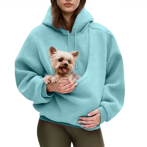 OEM/ODM Vente en gros de sweat-shirt pour couple, chat et chien, avec broderie 3D, design de dessin animé, mode d'hiver, chaud, respirant, coupe-vent - Product Image 1