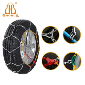 BOHU 9 Mét Lốp Chains Thép Hợp Kim Xe Tire Tuyết Chain Với TUVGS ONORM Giấy Chứng Nhận Kns Tuyết Chains