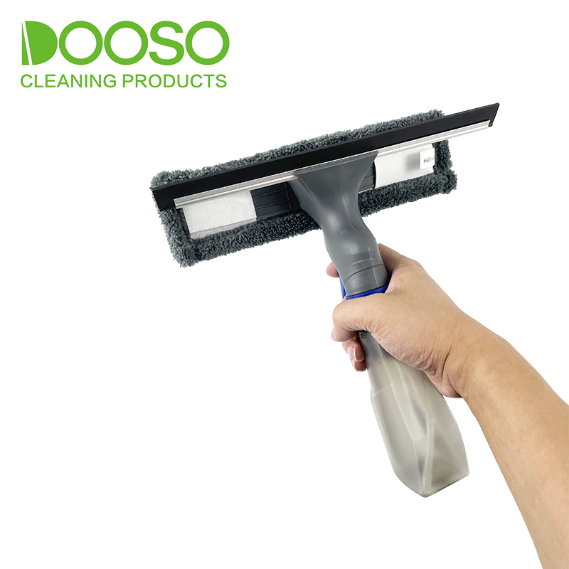 Многофункциональный Набор для мытья окон 3 в 1 с распылителем, ракелем и головкой из микрофибры