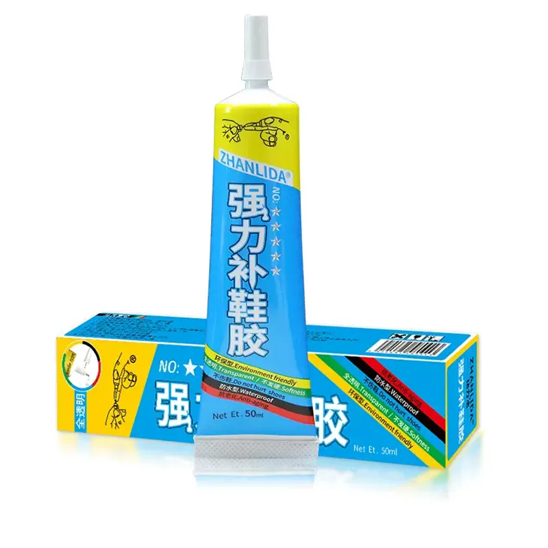 Zhanlida Giày sửa chữa keo 50ml phổ dính keo Giày chuyên nghiệp công cụ Sealant