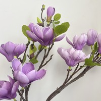 Fleur artificielle réaliste faite à la main, Magnolia Ruyi, décoration moderne pour la maison, mariage, fête des mères, vente en gros